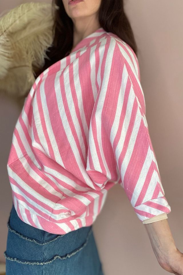 1980s Candy Stripe Handwoven Dolman Jacket Selected By Ritual Vintage #1