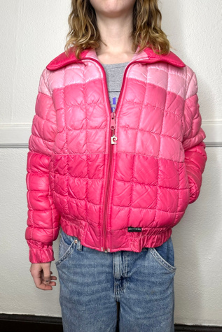 Vintage 1990s Deadstock Pierre Cardin Pink Puffy Coat Selected by Cherry