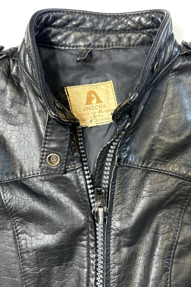 Vintage 1980s Black Leather Jacket Selected by Cherry #3