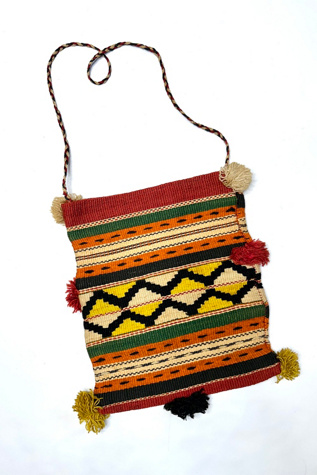 Vintage 1970s Large Woven Ethnic Purse Selected by Cherry