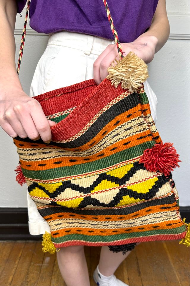 Vintage 1970s Large Woven Ethnic Purse Selected by Cherry #2