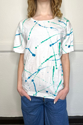 Vintage 1970s Splatter Paint Tee Selected by Cherry