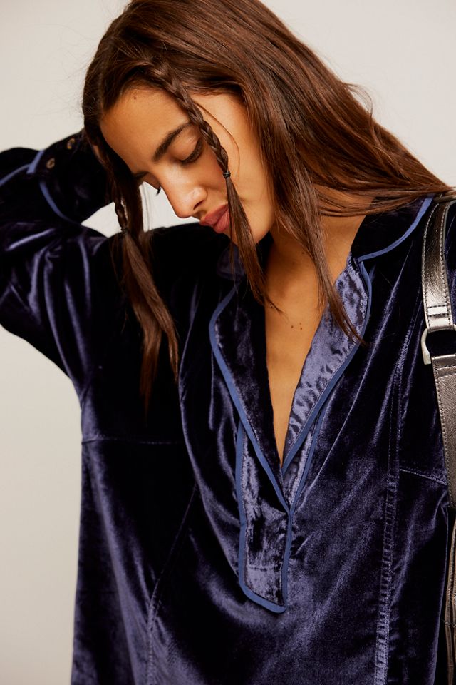 We The Free Luxy Solid Velvet Shirt #3