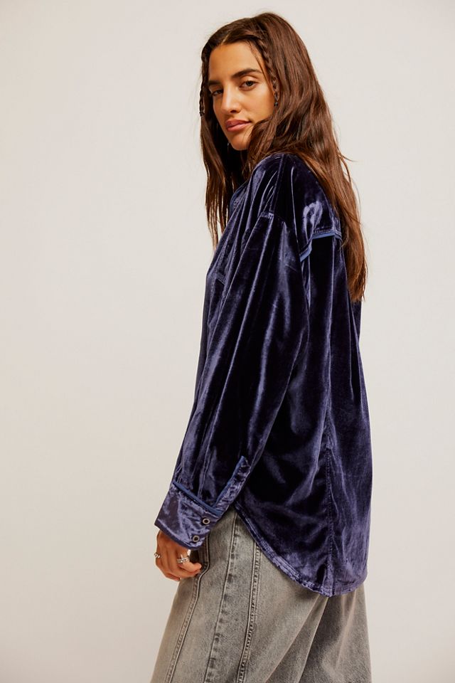 We The Free Luxy Solid Velvet Shirt #2