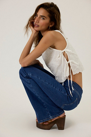 Faded Gardens Tank Top by Free People in White, Size: S