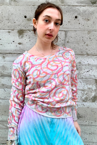 Vintage 1960’s Silk Swirl Sweater Selected by Nomad Vintage