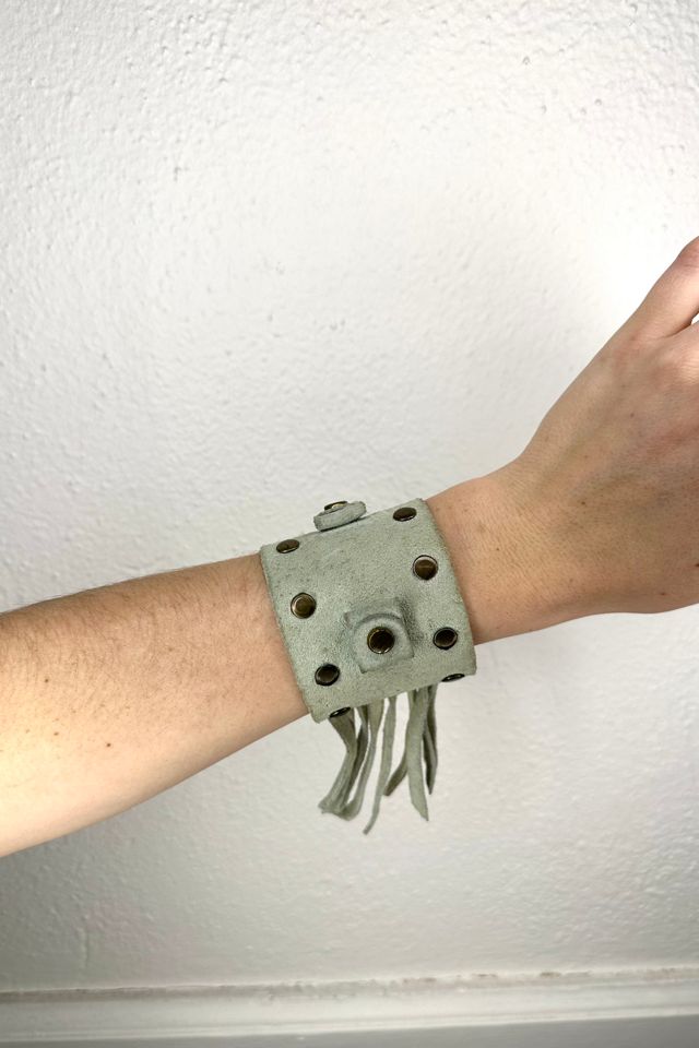 Vintage 1970s Fringe and Studded Suede Watch Band Selected by Cherry #1