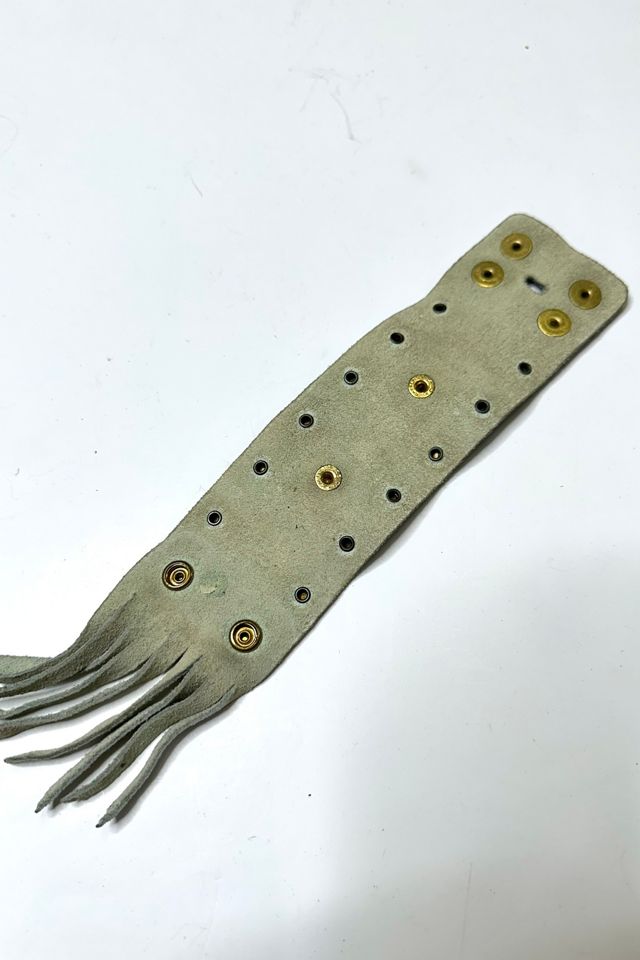 Vintage 1970s Fringe and Studded Suede Watch Band Selected by Cherry #2