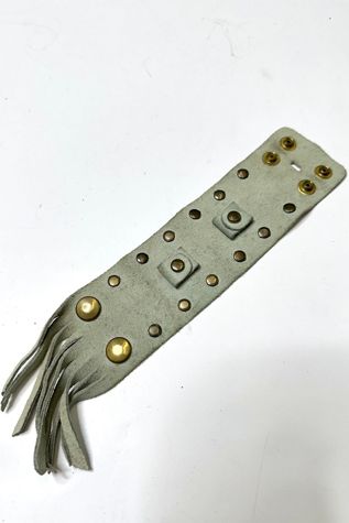 Vintage 1970s Fringe and Studded Suede Watch Band Selected by Cherry