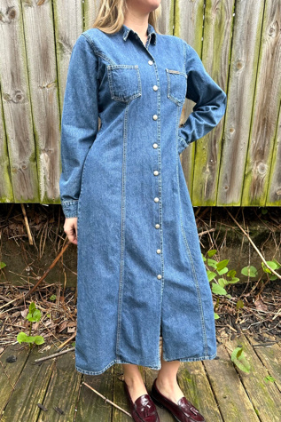 Vintage Calvin Klein Denim Dress Selected by Grievous Angel Vintage | Free  People