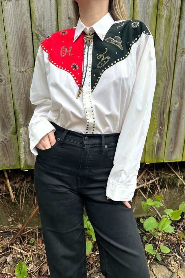 Vintage Rhinestone Western Shirt Selected by Grievous Angel Vintage