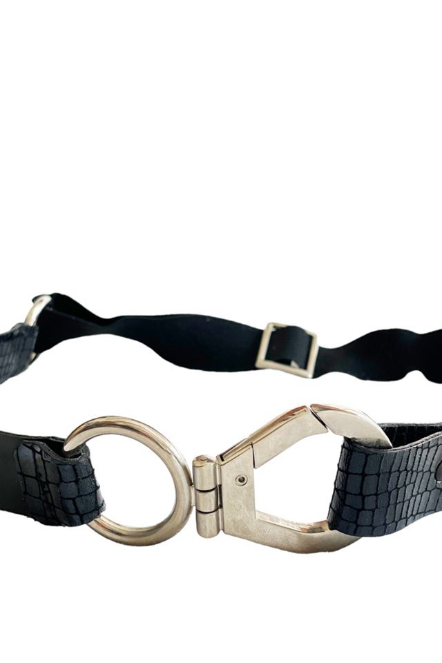 Geometric Black and Silver Metal Belt Selected by FernMercantile #3