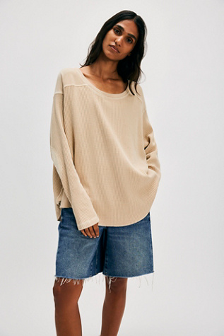 FP One Blake Thermal at Free People in Sand, Size: Medium