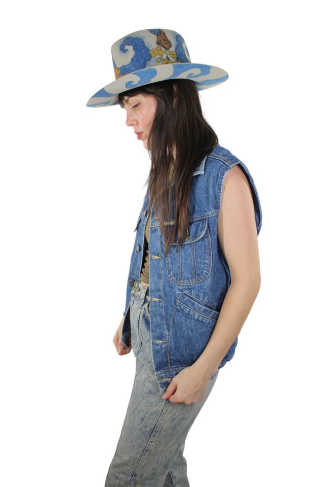 1970s Guess Denim Unisex Vest Selected By Moons + Junes Vintage #1