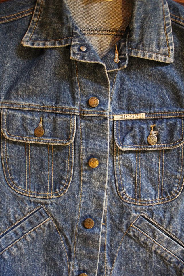 1970s Guess Denim Unisex Vest Selected By Moons + Junes Vintage #3