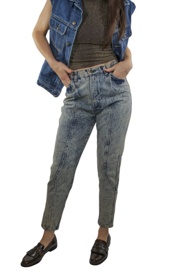 1980s Southern Bluegrass Acid Wash Jeans Selected By Moons + Junes Vintage #1