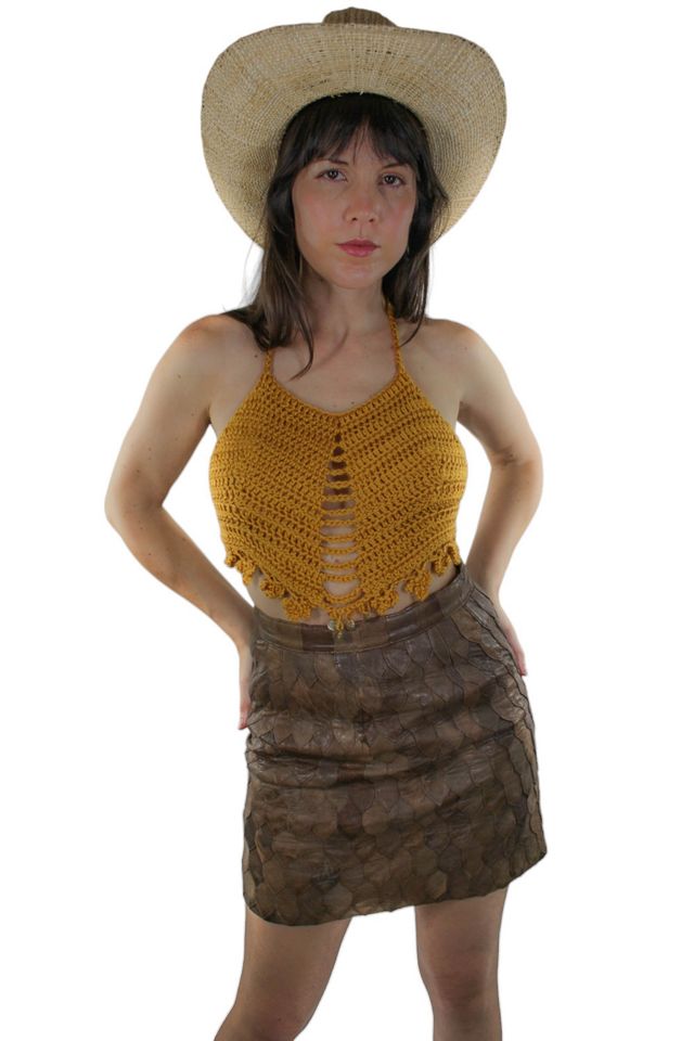 Handmade Vintage Crochet Halter Top Selected By Moons + Junes Vintage #2