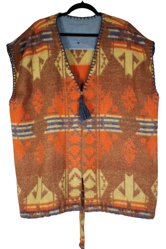 1970s Southwestern Unisex Poncho Vest Selected By Moons + Junes Vintage #3