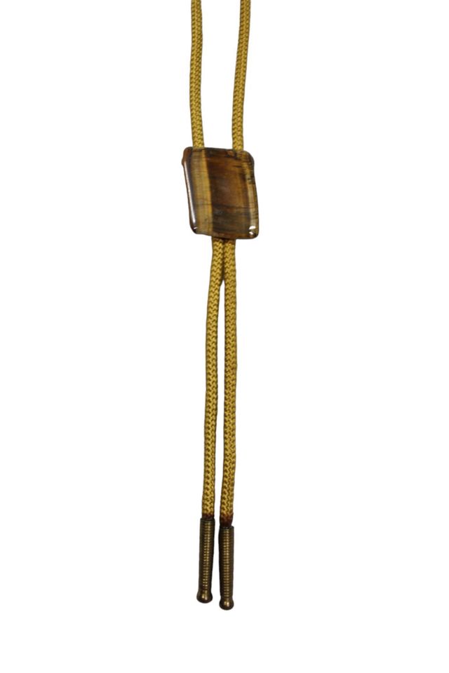 1970s Tigers Eye Bolo Tie Selected By Moons + Junes Vintage #2