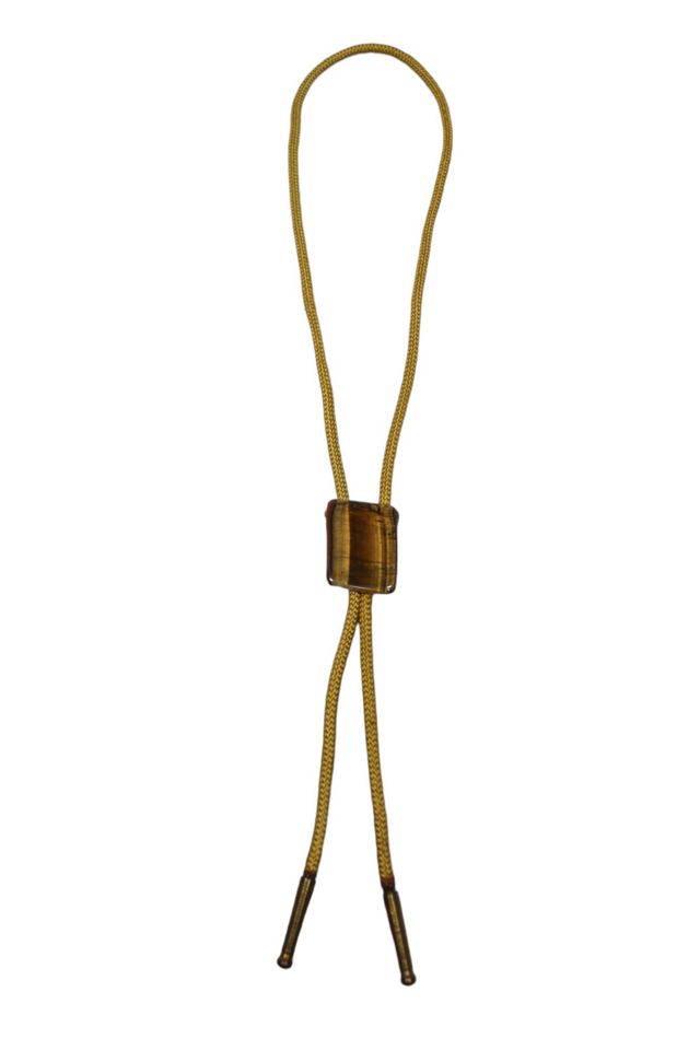 1970s Tigers Eye Bolo Tie Selected By Moons + Junes Vintage #3