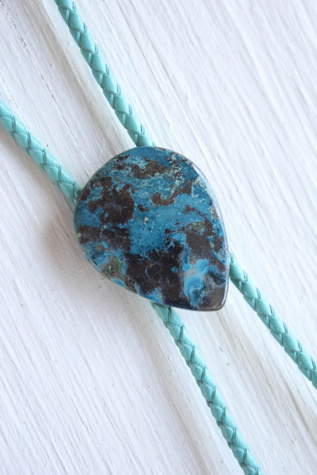 Upcycled Vintage Turquoise Bolo Tie Selected By Moons + Junes Vintage