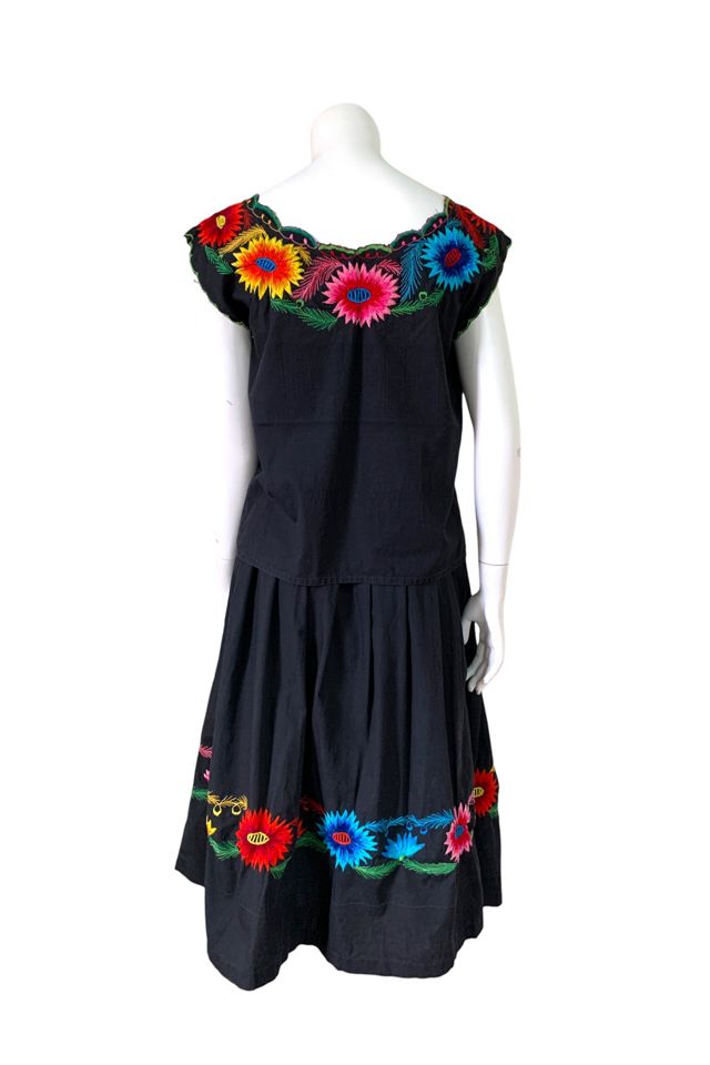 Vintage 1950s Embroidered Cotton Skirt Set Selected by SharpLilTeeth #2