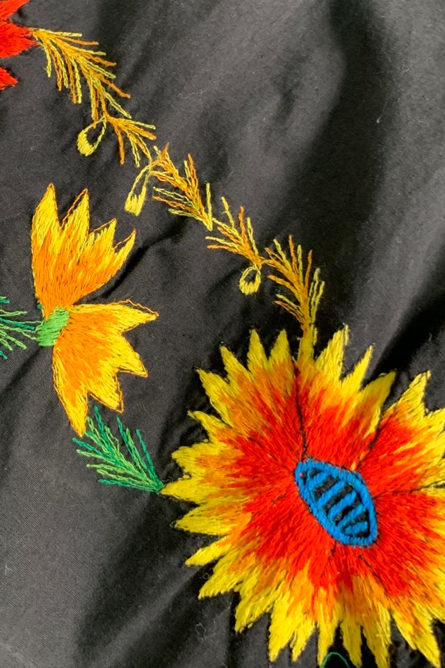 Vintage 1950s Embroidered Cotton Skirt Set Selected by SharpLilTeeth #3