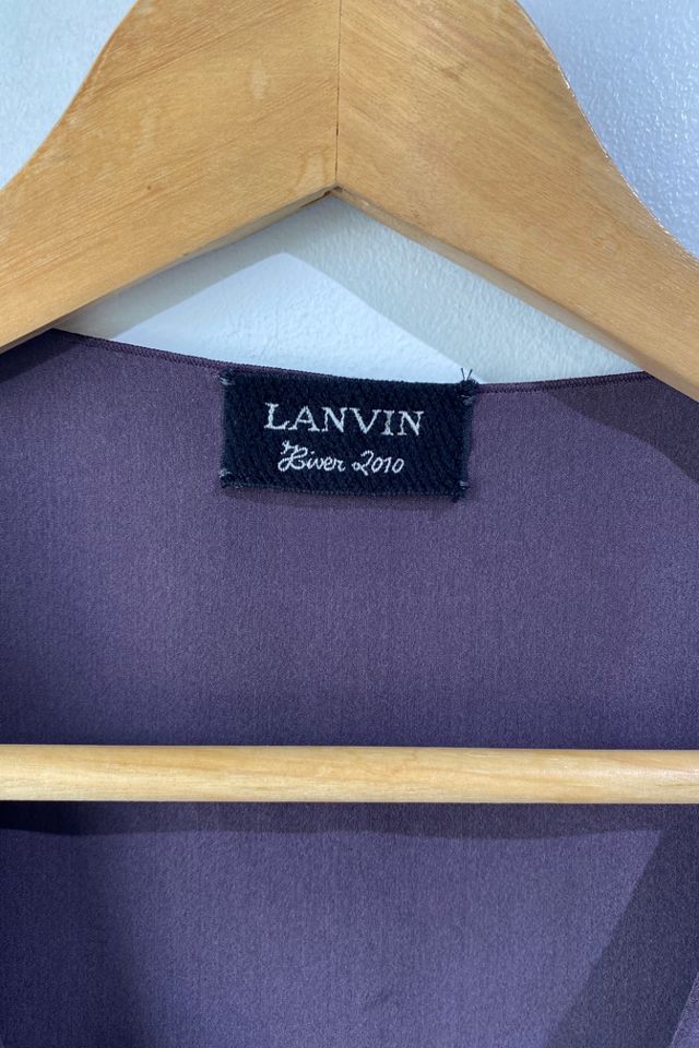 Lanvin Purple Ruffle Midi Dress Selected by The Curatorial Dept #3