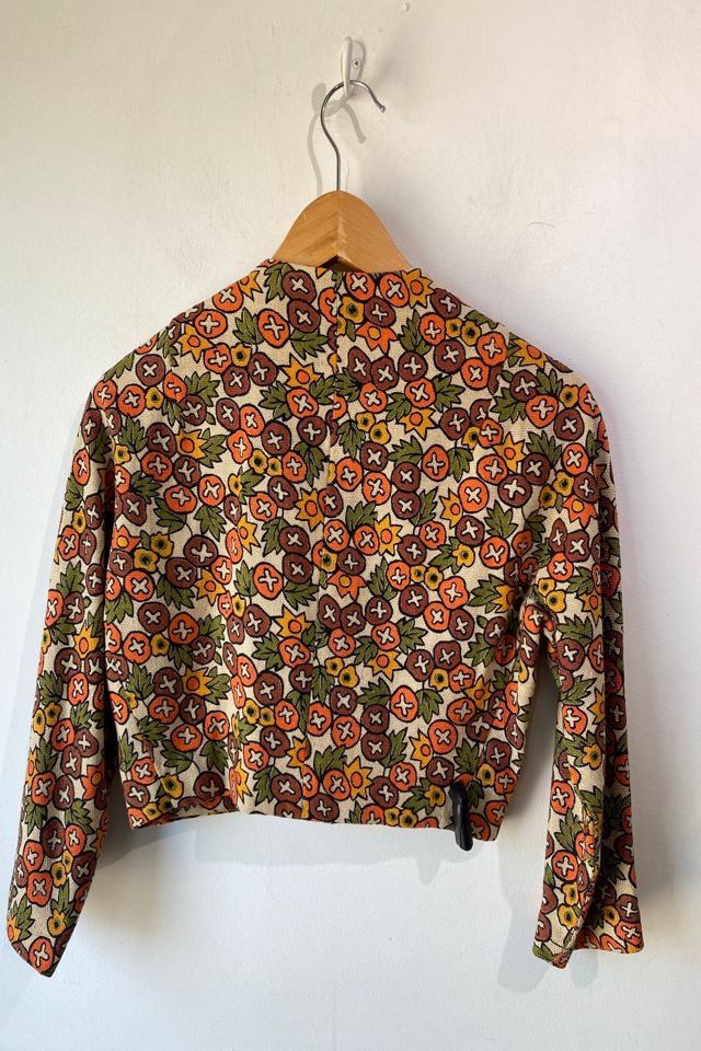 I. Magnin Fall Print Cropped Linen Jacket Selected by The Curatorial Dept. #2