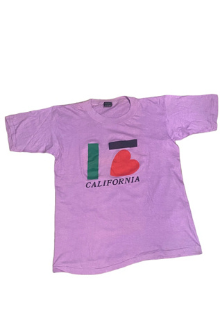 1980s Vintage I Heart California T-Shirt Selected by BusyLady Baca & The Goods
