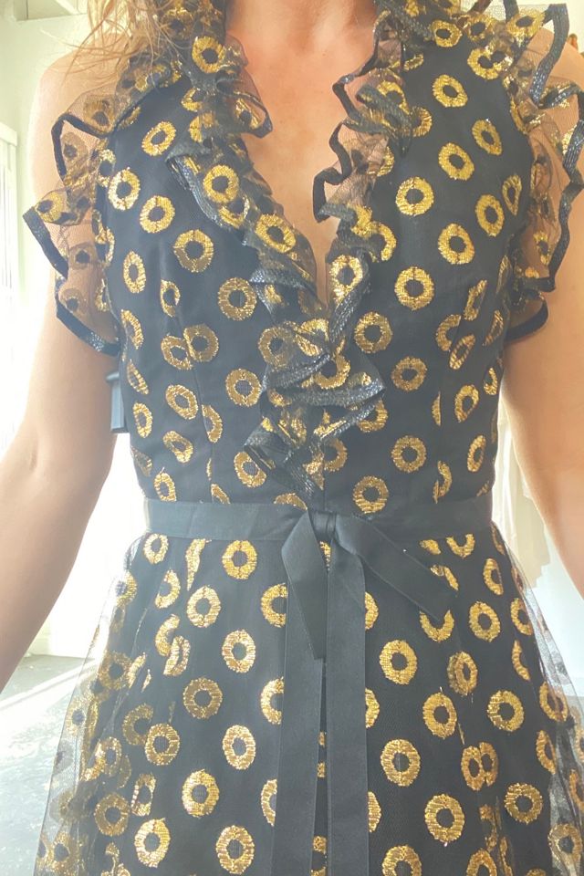 Vintage Malcolm Starr Black and Gold Cocktail Dress Selected by The Curatorial Dept. #2