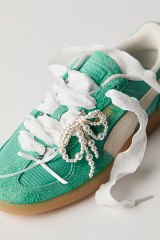 Shoe Lace & Charm Set by Free People in White
