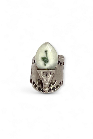 Vintage Silver and Stone Primitive Statement Ring Selected by MARMALADE