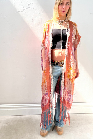 Anna Corinna Reworked Vintage Magenta Silk Jacket