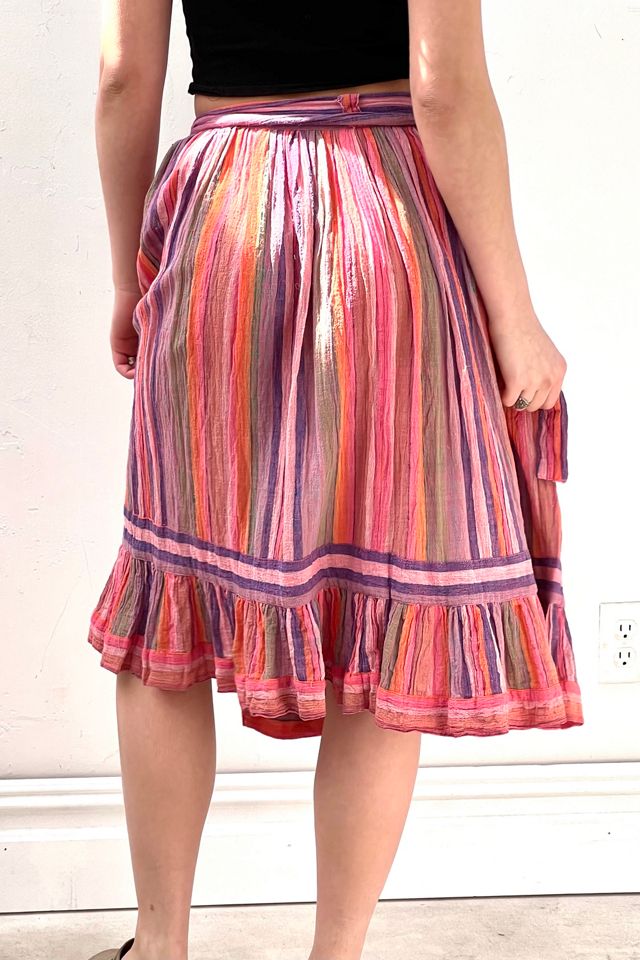 Vintage Gauze Stripe Skirt Selected by Anna Corinna #1