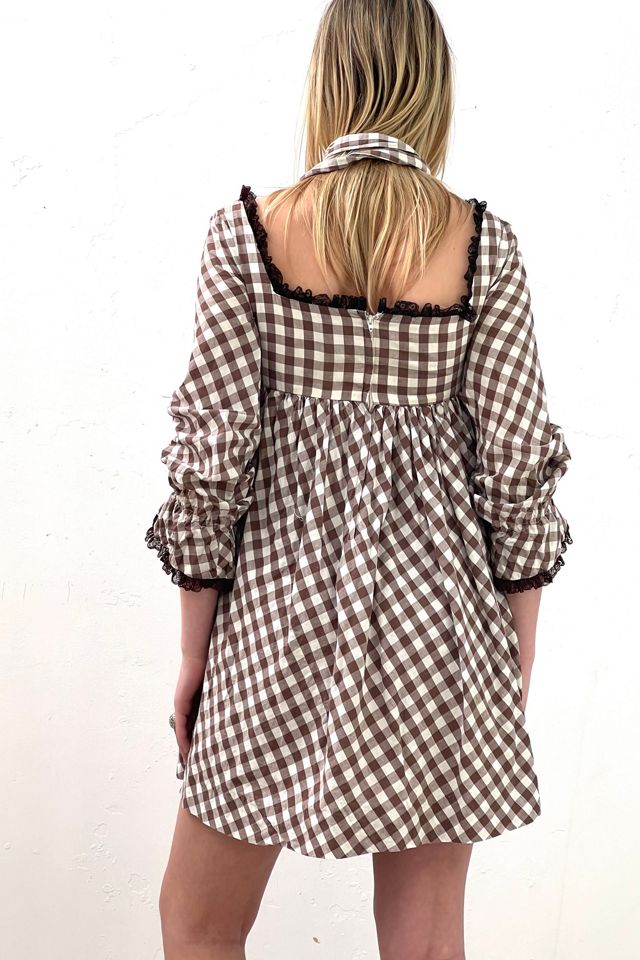 Vintage Mr. Mort by Stan Herman Gingham Mini Dress Selected by Anna Corinna #1