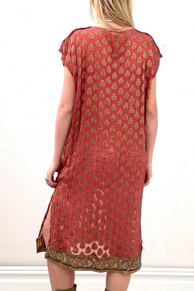 Anna Corinna Reworked Vintage Silk Brocade Smock Dress #1