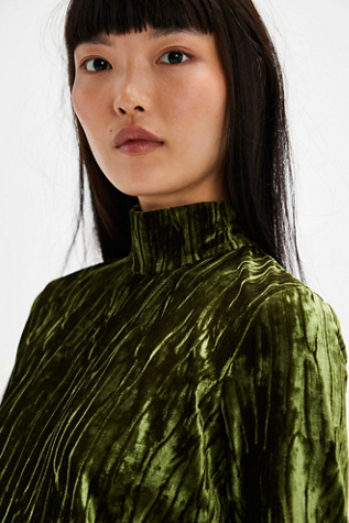 Anna Sui Velvet Turtleneck Dress