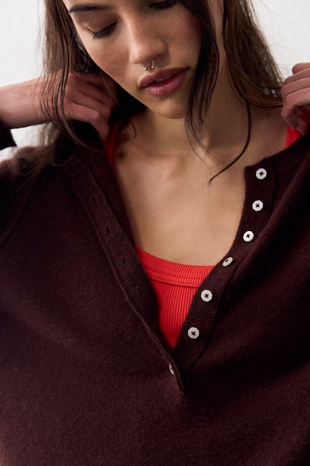 Porta Cashmere Henley Sweater #3