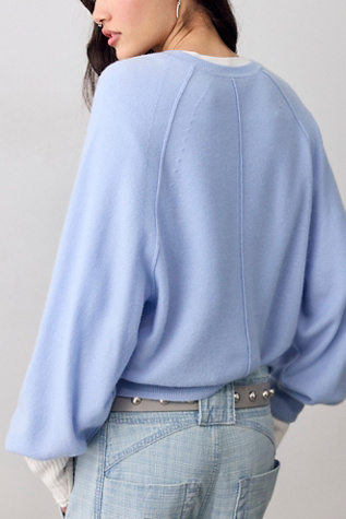 Женский свитер Free People Porta Cashmere Henley, цвет: Arctic — фото 3