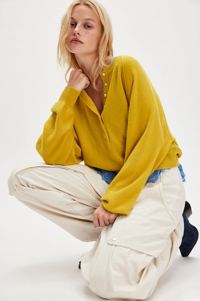 Porta Cashmere Henley Sweater