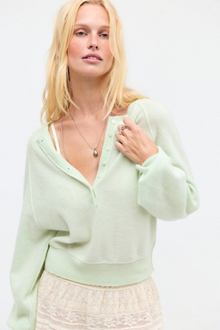 Porta Cashmere Henley Sweater