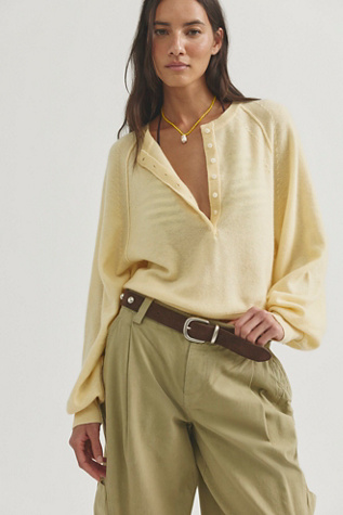 Pull Henley en cachemire Porta