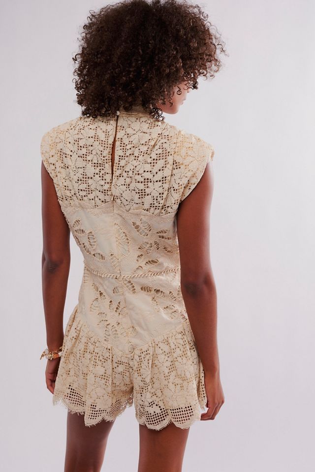 Saylor Gabi Lace Romper #1