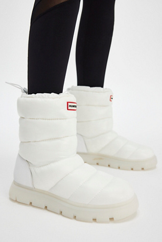 ★HUNTER★ WOMEN Shearling Insulated Tall  Boots White W Women's Snow Boots & Winter Shoes | Hunter Boots