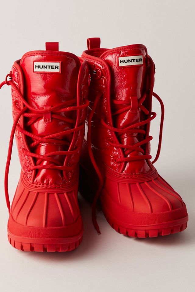 Red duck boots online