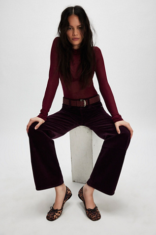 On Air Turtleneck Top by Intimately at Free People in Acai, Size: XS