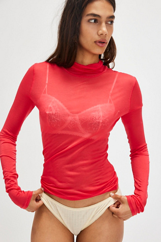 On Air Turtleneck Top by Intimately at Free People in Bella Rosa, Size: XS