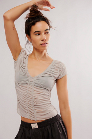 Enough Said Cami by Intimately at Free People in Pumice Stone, Size: Large