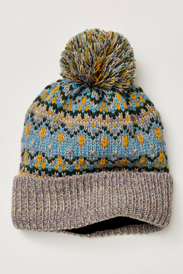First Frost Fairisle Pom Pom Beanie | Free People display picture 1